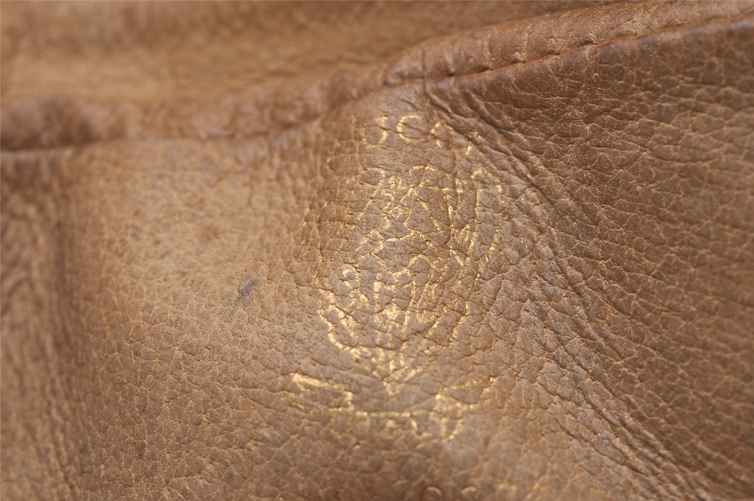 Authentic GUCCI Micro GG PVC Leather Shoulder Cross Body Bag Brown Junk 4145I