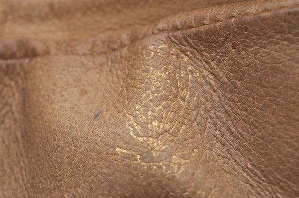 Authentic GUCCI Micro GG PVC Leather Shoulder Cross Body Bag Brown Junk 4145I