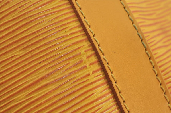 Authentic Louis Vuitton Epi Noe Shoulder Drawstring Bag Yellow M44009 LV 4146J