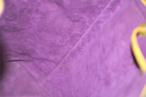 Authentic Louis Vuitton Epi Noe Shoulder Drawstring Bag Yellow M44009 LV 4146J