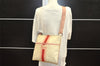 Authentic GUCCI Joy Line Shoulder Cross Bag GG PVC Leather 189816 White 4147I