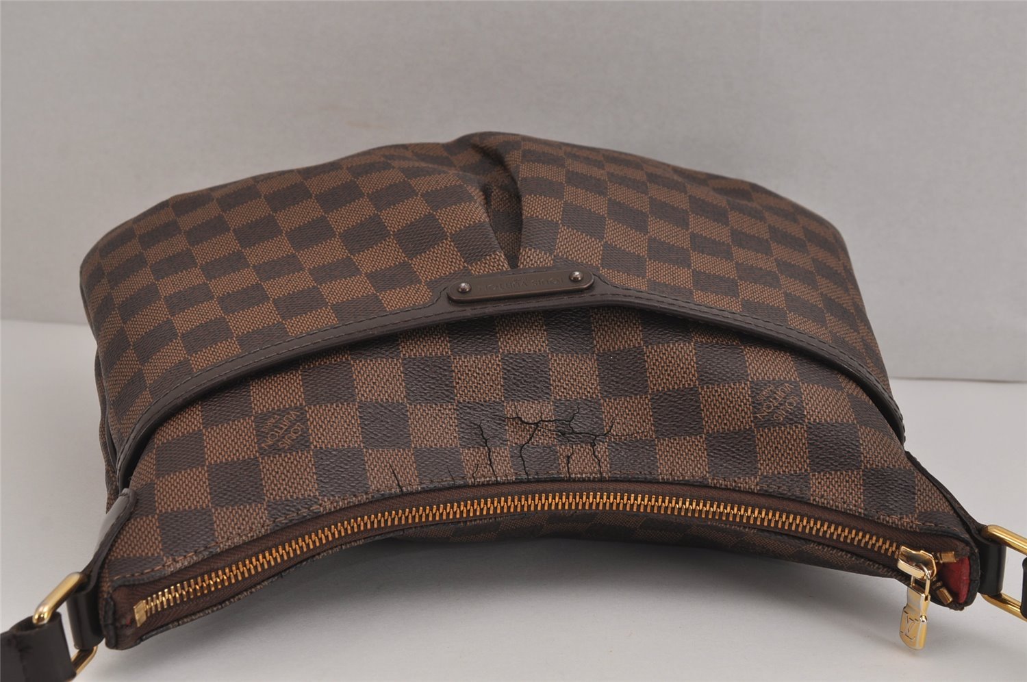 Authentic Louis Vuitton Damier Bloomsbury PM Shoulder Cross Bag N42251 LV 4147J