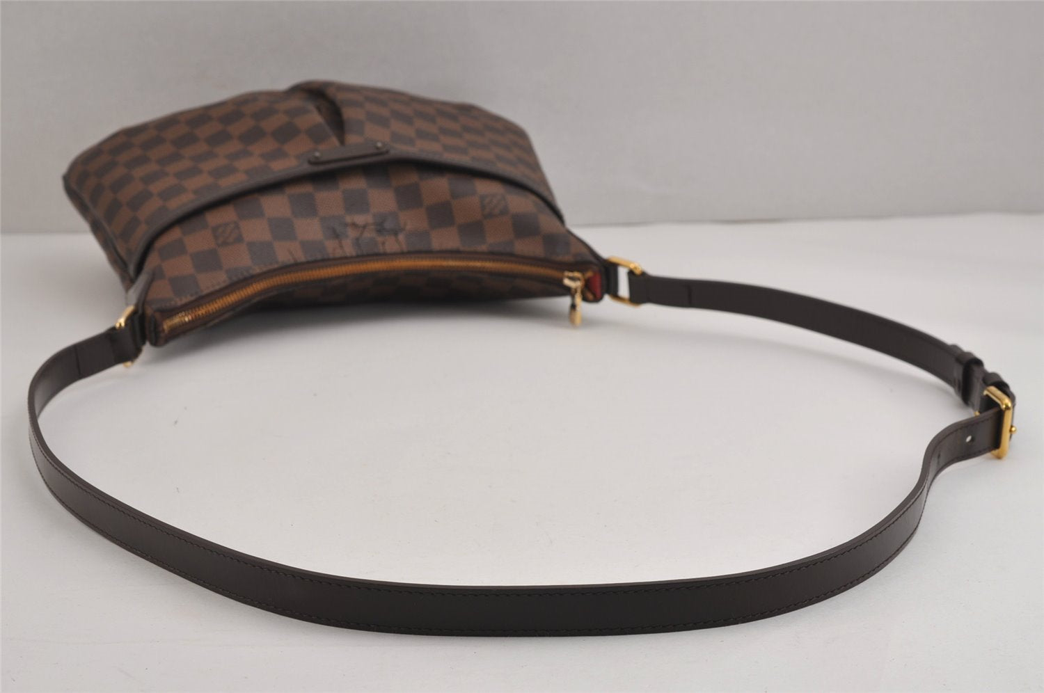 Authentic Louis Vuitton Damier Bloomsbury PM Shoulder Cross Bag N42251 LV 4147J