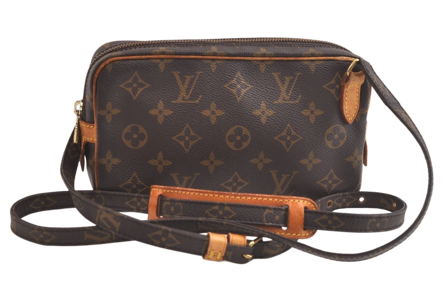 Auth Louis Vuitton Monogram Marly Bandouliere Shoulder Cross Bag M51828 LV 4147K