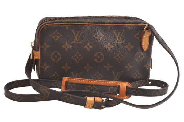 Auth Louis Vuitton Monogram Marly Bandouliere Shoulder Cross Bag M51828 LV 4147K
