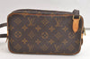 Auth Louis Vuitton Monogram Marly Bandouliere Shoulder Cross Bag M51828 LV 4147K