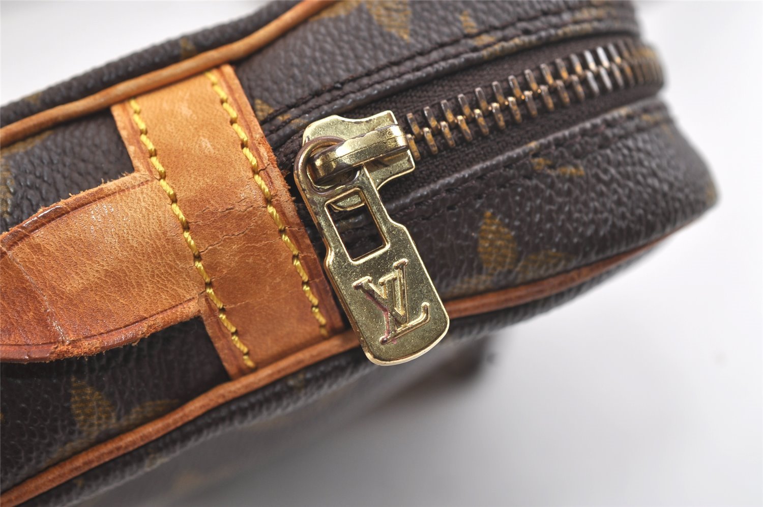 Auth Louis Vuitton Monogram Marly Bandouliere Shoulder Cross Bag M51828 LV 4147K