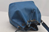 Authentic Louis Vuitton Epi Petit Noe Shoulder Drawstring Bag M44105 Blue 4148J