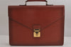 Authentic Louis Vuitton Epi Serviette Conseiller Briefcase Brown M54428 LV 4149J