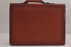 Authentic Louis Vuitton Epi Serviette Conseiller Briefcase Brown M54428 LV 4149J