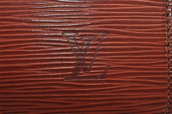 Authentic Louis Vuitton Epi Serviette Conseiller Briefcase Brown M54428 LV 4149J