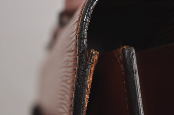 Authentic Louis Vuitton Epi Serviette Conseiller Briefcase Brown M54428 LV 4149J