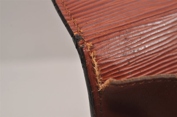 Authentic Louis Vuitton Epi Serviette Conseiller Briefcase Brown M54428 LV 4149J