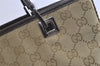 Authentic GUCCI Sherry Line Shoulder Tote Bag GG Canvas Leather Beige 4149K