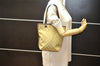 Authentic GUCCI Sherry Line Shoulder Tote Bag GG Canvas Leather Beige 4149K