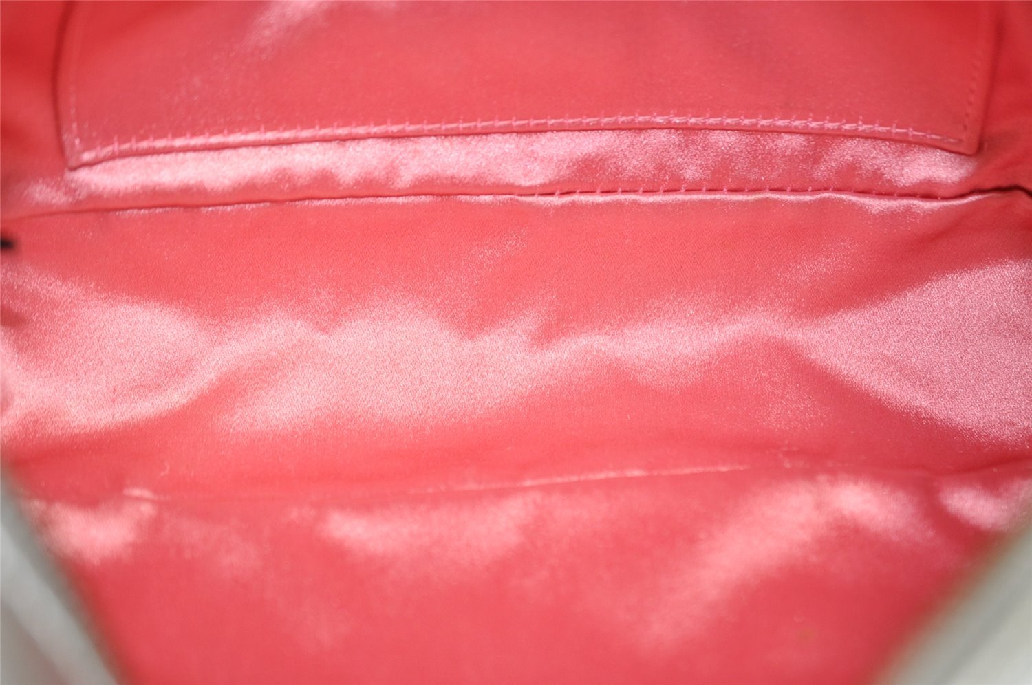 Authentic GUCCI GG Marmont Chain Shoulder Cross Bag Leather 447632 Silver 4151I