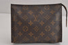 Auth Louis Vuitton Monogram Poche Toilette 19 M47544 Cosmetics Pouch Junk 4151J