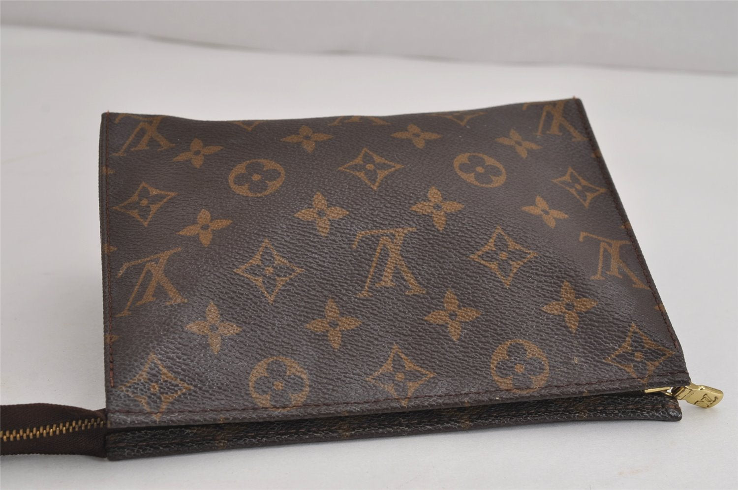 Auth Louis Vuitton Monogram Poche Toilette 19 M47544 Cosmetics Pouch Junk 4151J