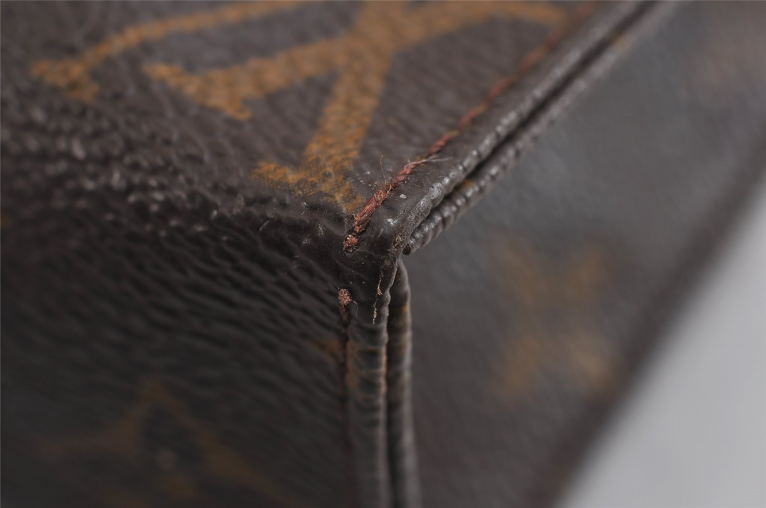 Auth Louis Vuitton Monogram Poche Toilette 19 M47544 Cosmetics Pouch Junk 4151J