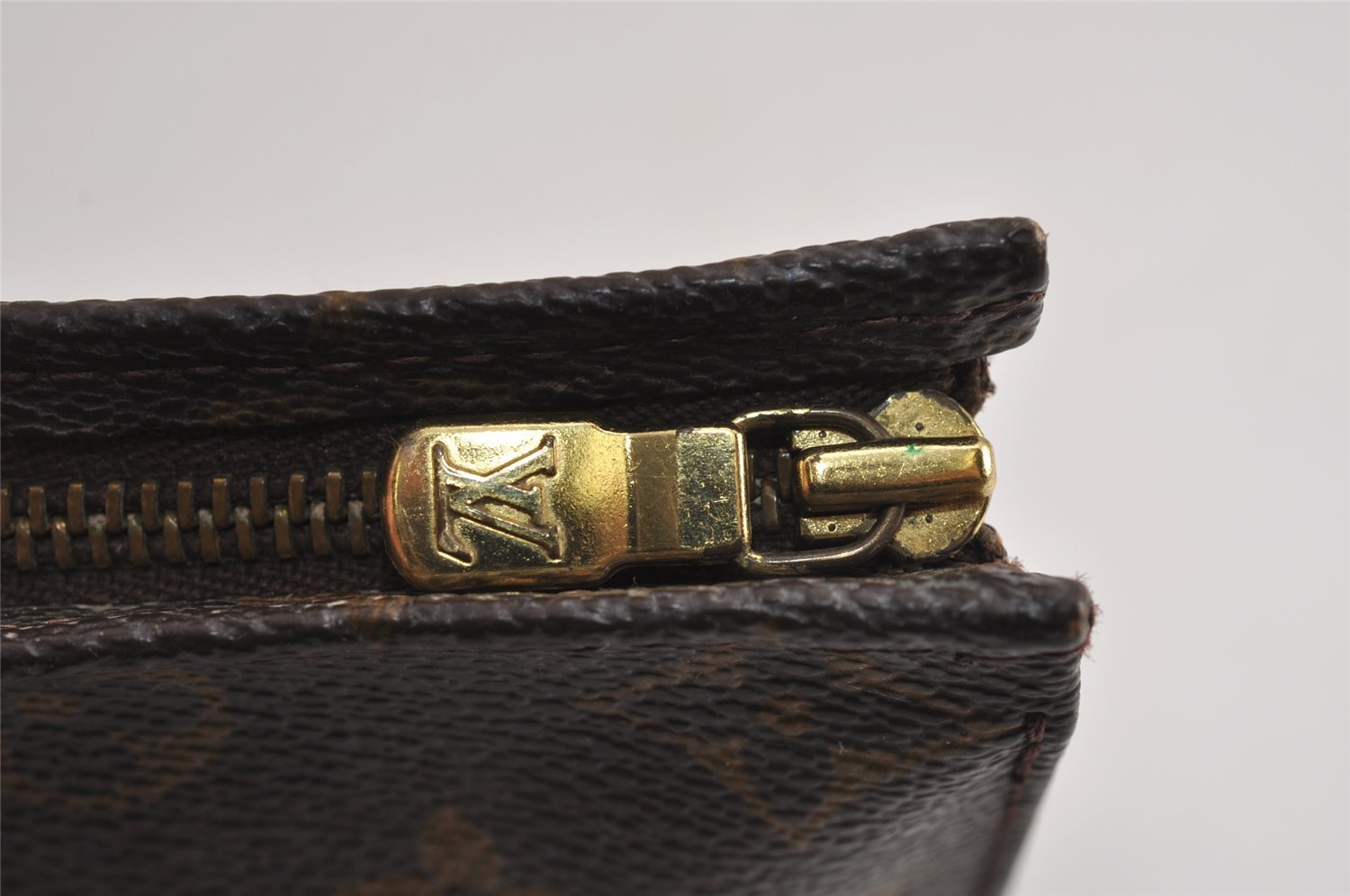 Auth Louis Vuitton Monogram Poche Toilette 19 M47544 Cosmetics Pouch Junk 4151J