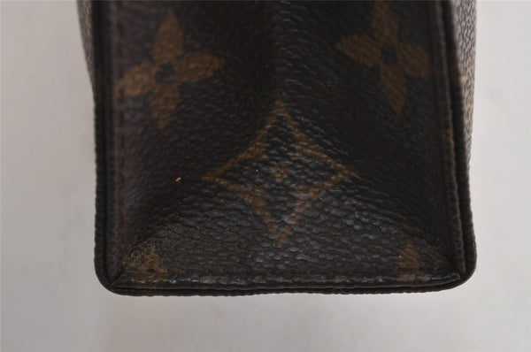 Auth Louis Vuitton Monogram Poche Toilette 19 M47544 Cosmetics Pouch Junk 4151J
