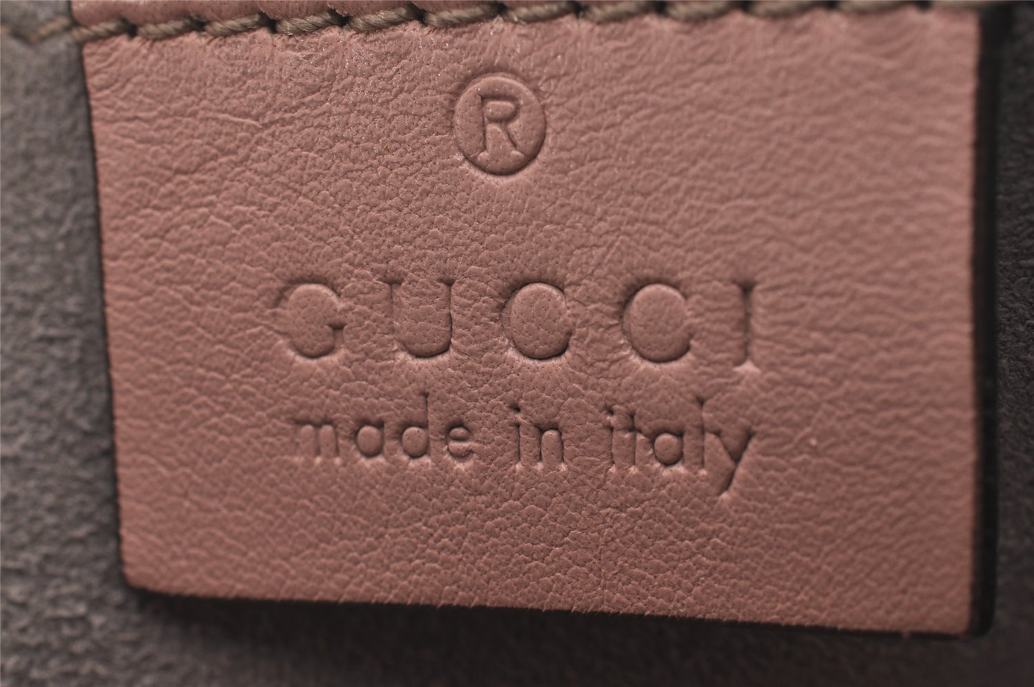 Authentic GUCCI GG Marmont Ghost Shoulder Cross Bag Leather 447632 Pink 4152I