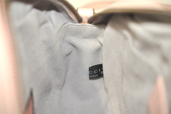 Authentic GUCCI GG Marmont Ghost Shoulder Cross Bag Leather 447632 Pink 4152I