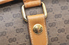 Authentic GUCCI Micro GG PVC Leather Shoulder Cross Body Bag Purse Brown 4152K