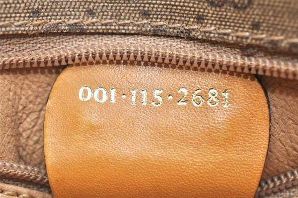 Authentic GUCCI Micro GG PVC Leather Shoulder Cross Body Bag Purse Brown 4152K