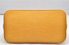Authentic Louis Vuitton Epi Alma PM Hand Bag Yellow M52149 LV 4153K