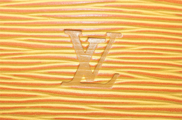 Authentic Louis Vuitton Epi Alma PM Hand Bag Yellow M52149 LV 4153K