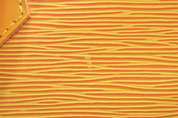 Authentic Louis Vuitton Epi Alma PM Hand Bag Yellow M52149 LV 4153K