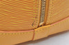 Authentic Louis Vuitton Epi Alma PM Hand Bag Yellow M52149 LV 4153K