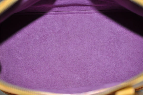 Authentic Louis Vuitton Epi Alma PM Hand Bag Yellow M52149 LV 4153K