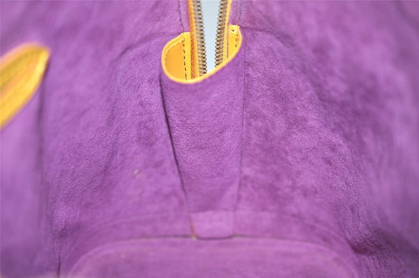 Authentic Louis Vuitton Epi Alma PM Hand Bag Yellow M52149 LV 4153K