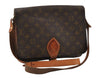 Authentic Louis Vuitton Monogram Cartouchiere GM Shoulder Bag Old Model 4154I