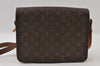 Authentic Louis Vuitton Monogram Cartouchiere GM Shoulder Bag Old Model 4154I