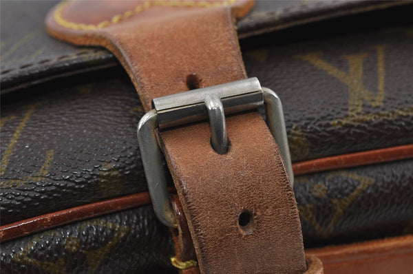 Authentic Louis Vuitton Monogram Cartouchiere GM Shoulder Bag Old Model 4154I