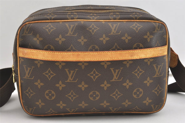Authentic Louis Vuitton Monogram Reporter PM Shoulder Bag M45254 Junk 4154J