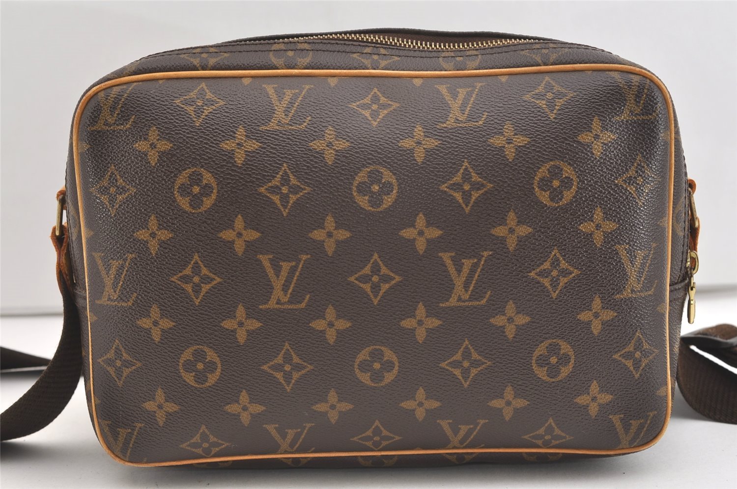 Authentic Louis Vuitton Monogram Reporter PM Shoulder Bag M45254 Junk 4154J