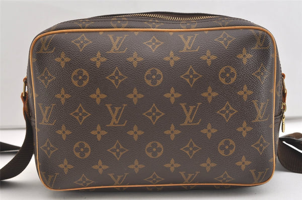 Authentic Louis Vuitton Monogram Reporter PM Shoulder Bag M45254 Junk 4154J