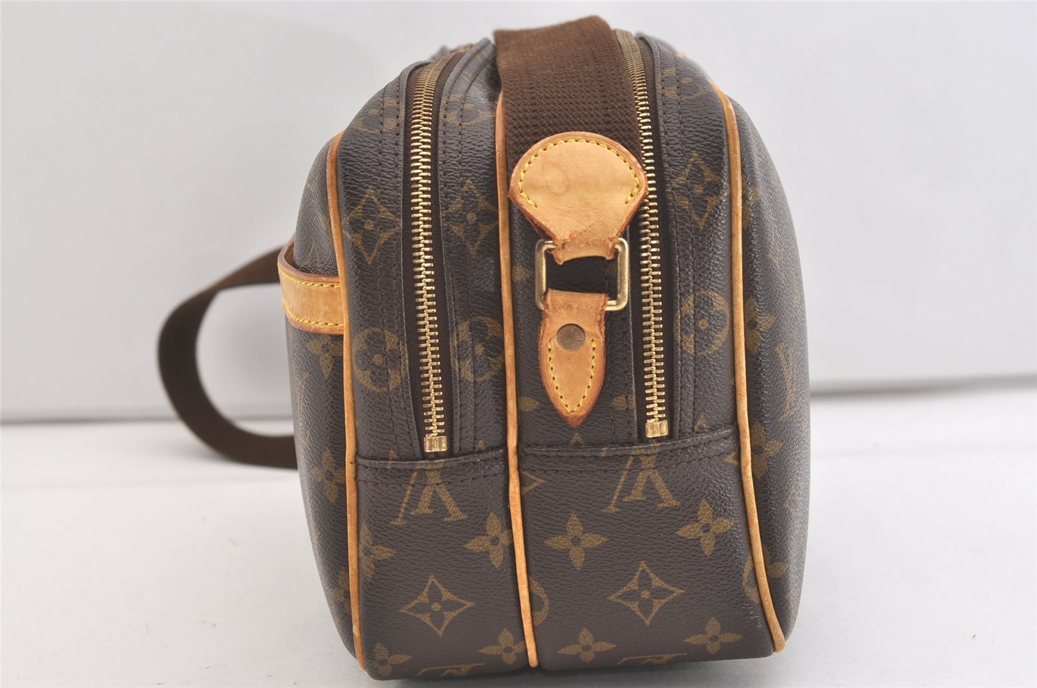 Authentic Louis Vuitton Monogram Reporter PM Shoulder Bag M45254 Junk 4154J