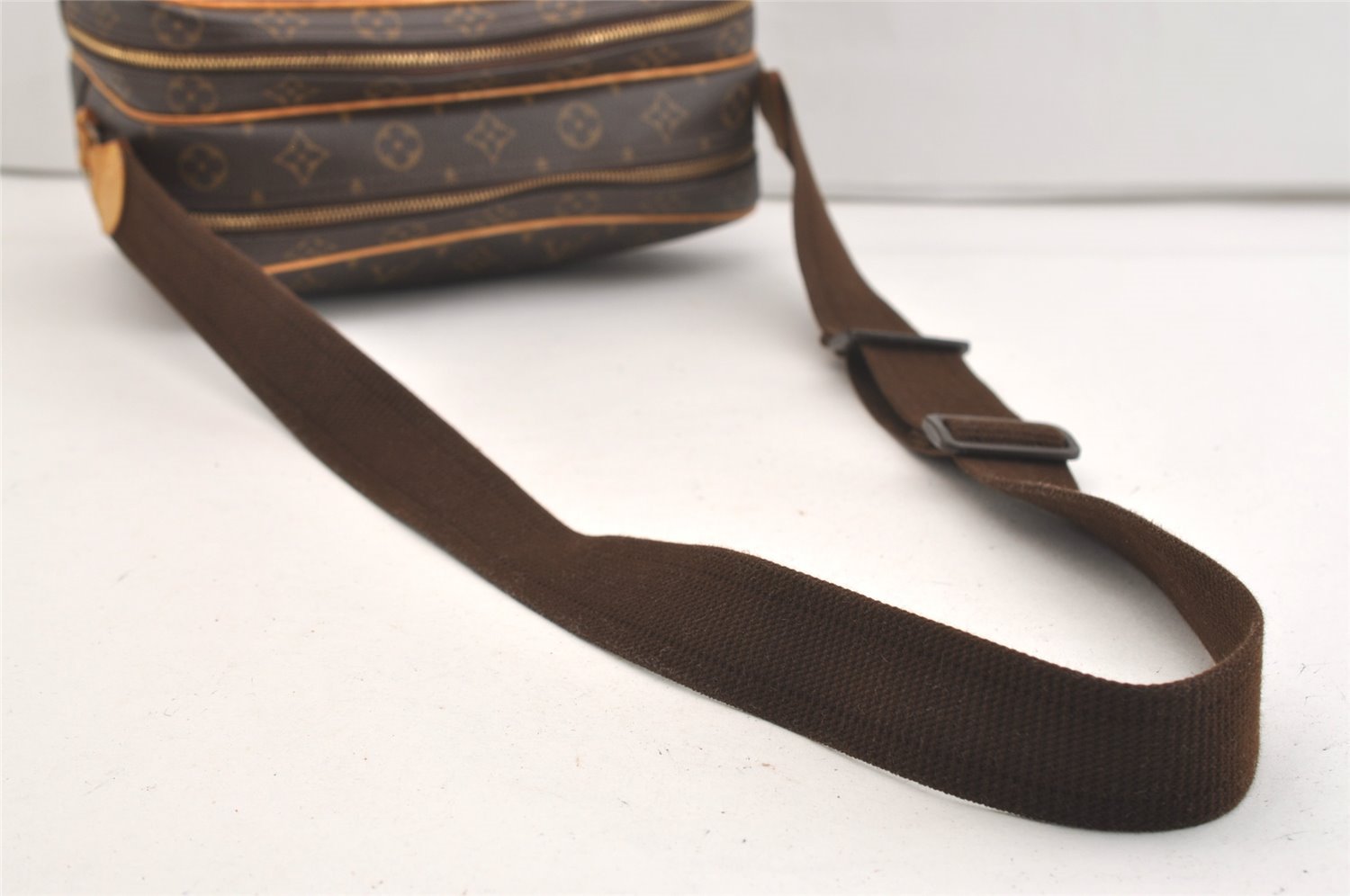 Authentic Louis Vuitton Monogram Reporter PM Shoulder Bag M45254 Junk 4154J