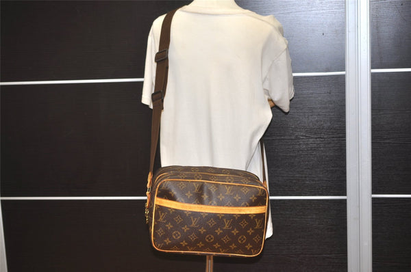 Authentic Louis Vuitton Monogram Reporter PM Shoulder Bag M45254 Junk 4154J