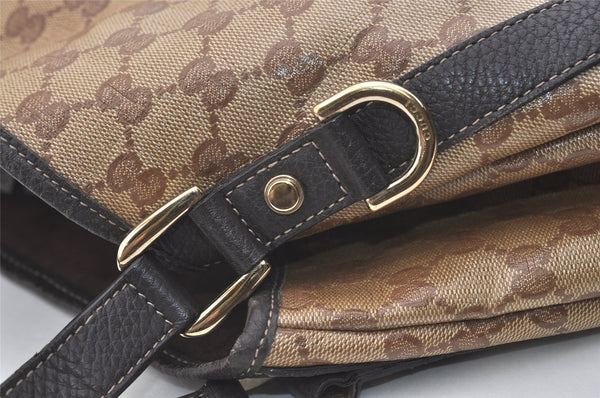 Authentic GUCCI GG Crystal Abbey Tote Bag GG PVC Leather 293578 Brown 4155J