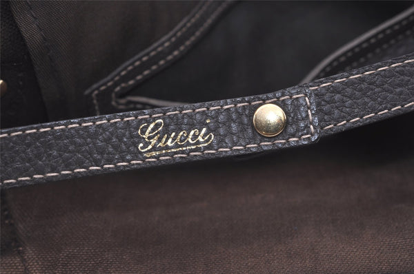 Authentic GUCCI GG Crystal Abbey Tote Bag GG PVC Leather 293578 Brown 4155J