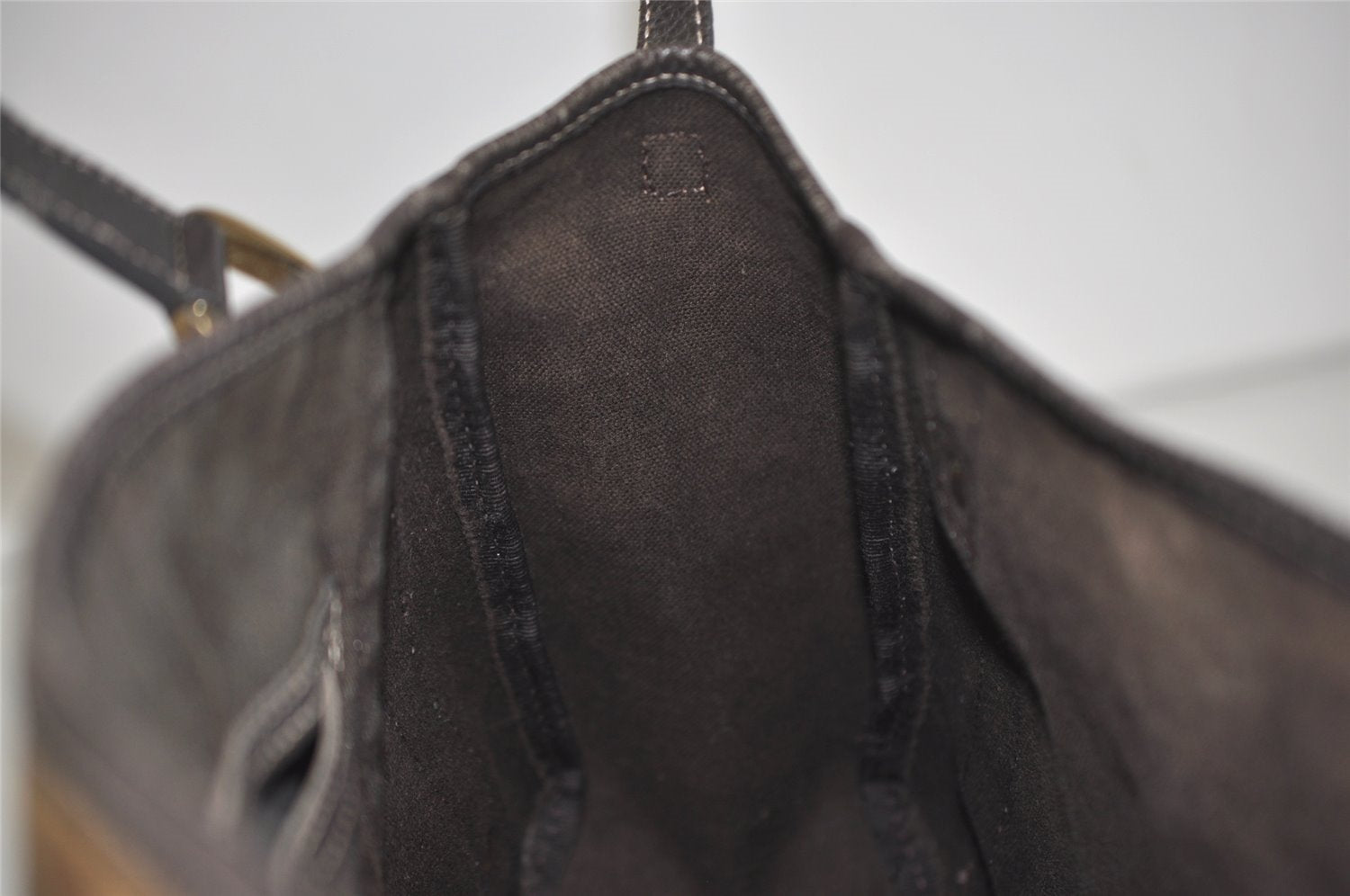 Authentic GUCCI GG Crystal Abbey Tote Bag GG PVC Leather 293578 Brown 4155J