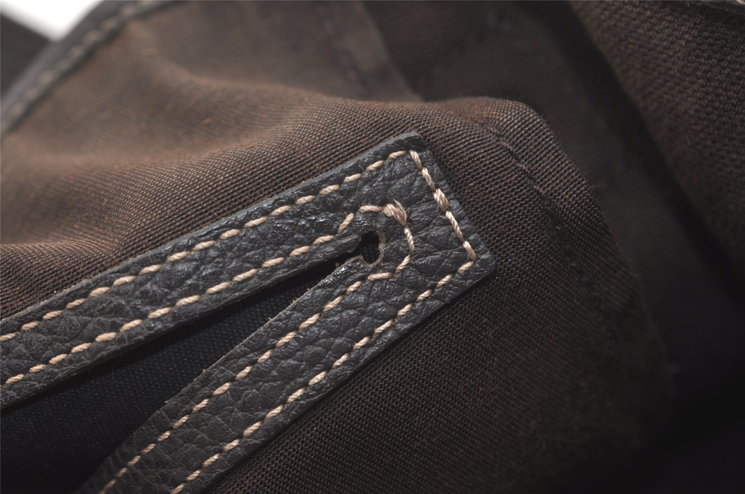 Authentic GUCCI GG Crystal Abbey Tote Bag GG PVC Leather 293578 Brown 4155J