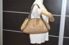Authentic GUCCI GG Crystal Abbey Tote Bag GG PVC Leather 293578 Brown 4155J