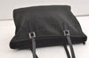 Authentic FENDI Zucchino Shoulder Hand Bag Purse Canvas Leather Black 4155K